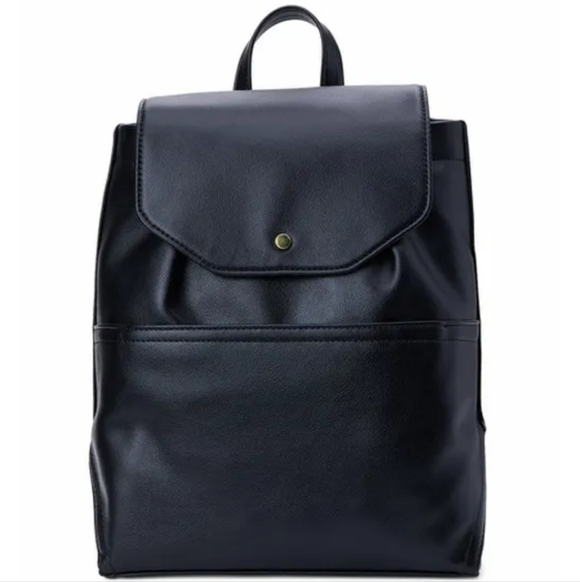 Time and Tru Handbags - Time and Tru Black Backpack